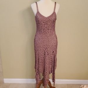 Kroshetta by Popella Mauve Dress Size Medium